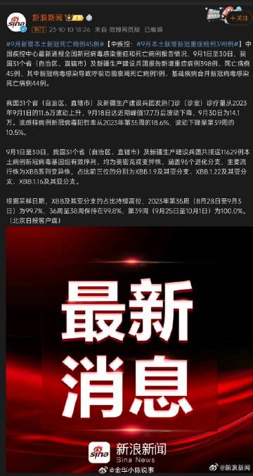 中国疫情病毒最新通报